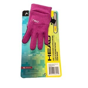 NWT HEAD Children's Size Small 4-6 Pink Raspberry Touch Screen Gloves Winter